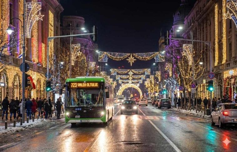 STB, autobuz. Imagine generată cu AI Gemini, verificată de redactor